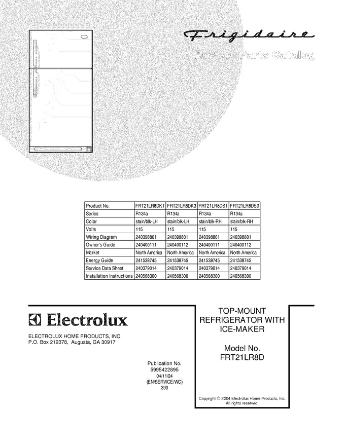 Diagram for FRT21LR8DS1