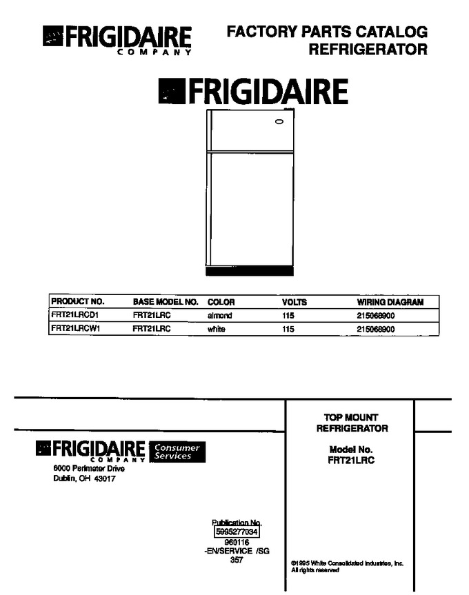 Diagram for FRT21LRCW1