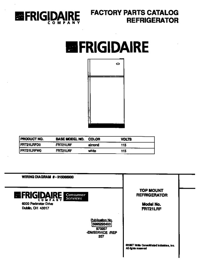 Diagram for FRT21LRFW0