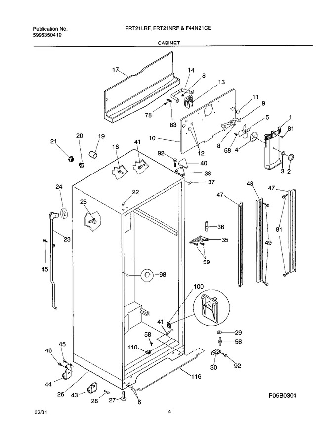 Diagram for FRT21LRFW2