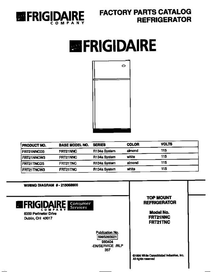 Diagram for FRT21TNCD3