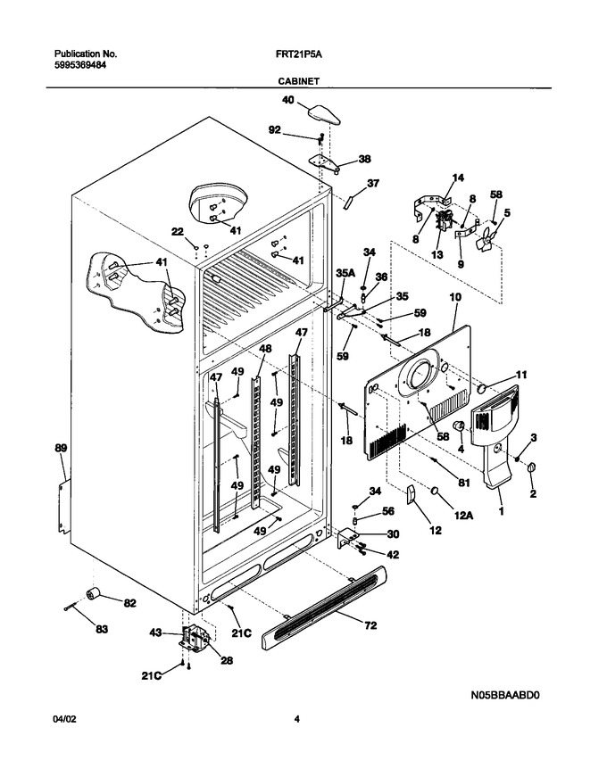 Diagram for FRT21P5AW4