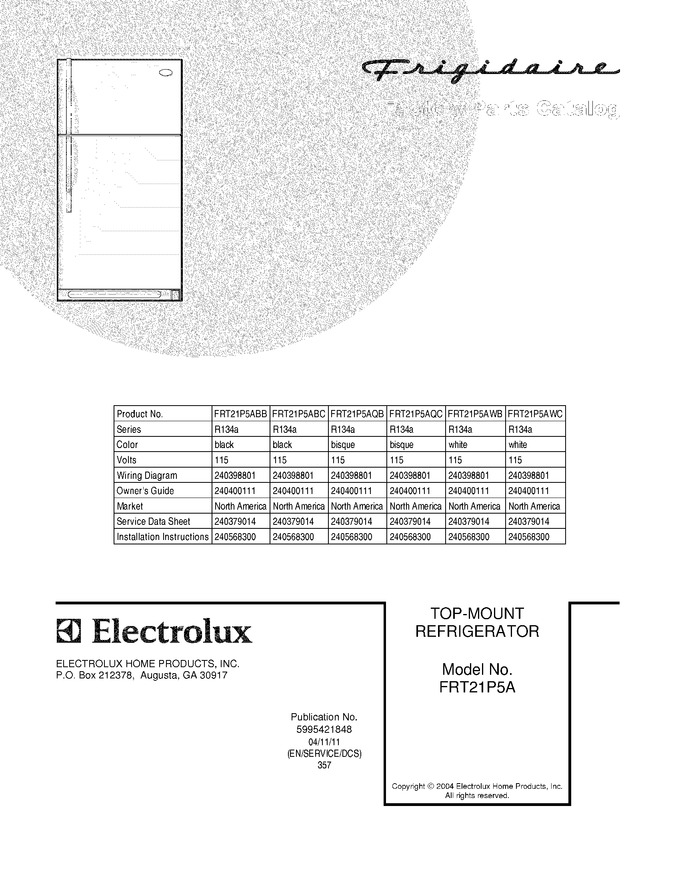 Diagram for FRT21P5AQB