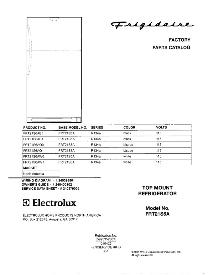 Diagram for FRT21S6AB0