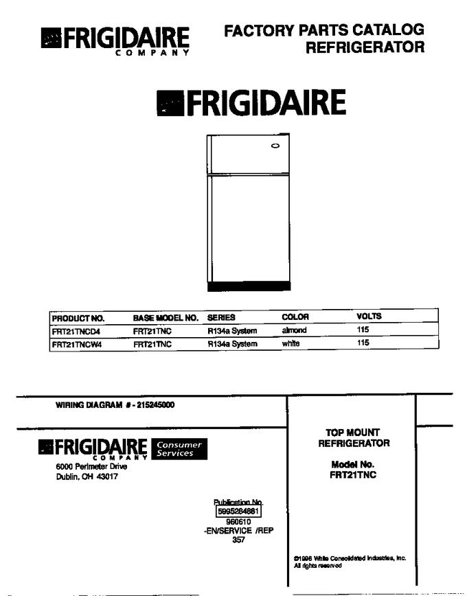 Diagram for FRT21TNCW4