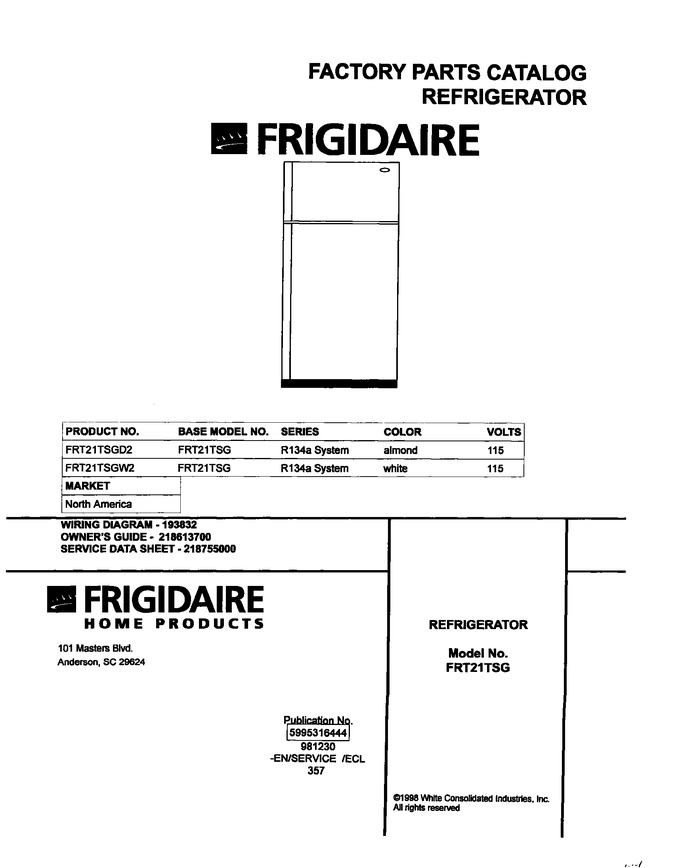 Diagram for FRT21TSGW2