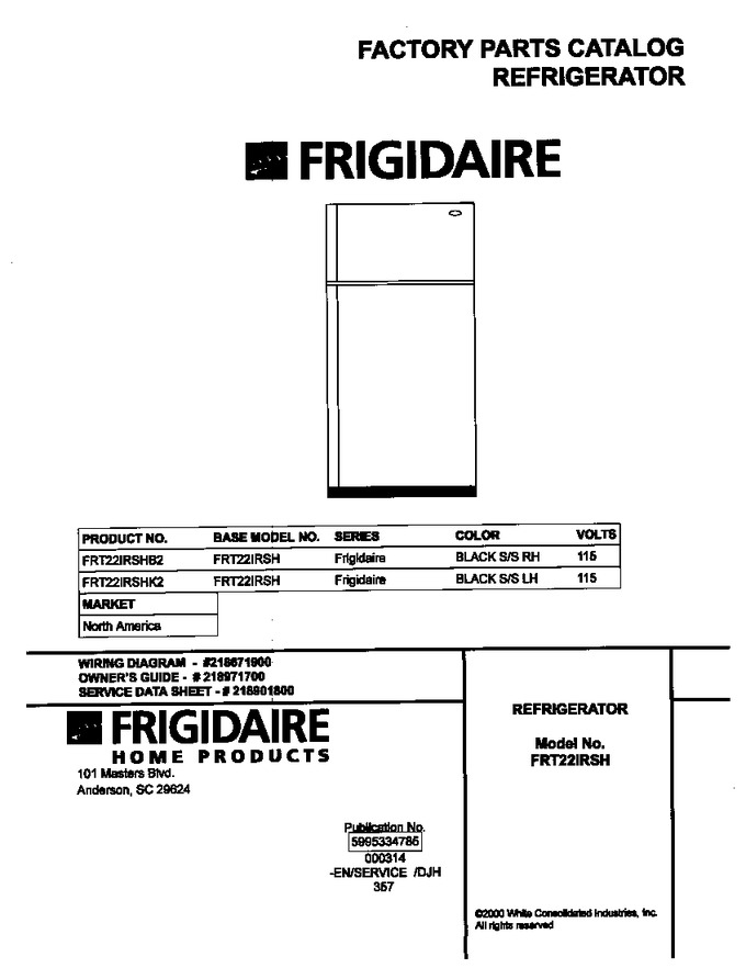 Diagram for FRT22IRSHK2