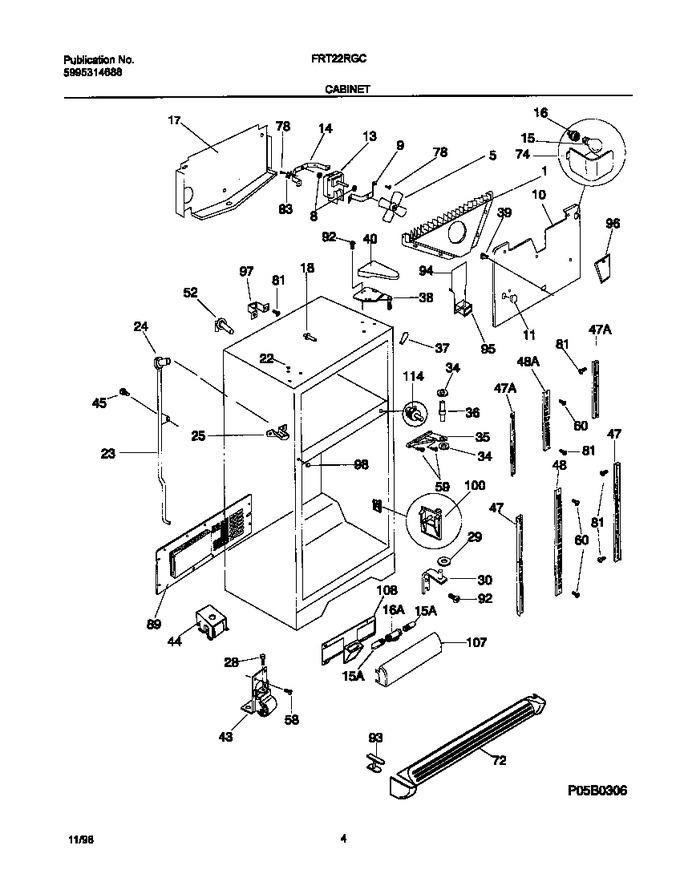 Diagram for FRT22RGCBB