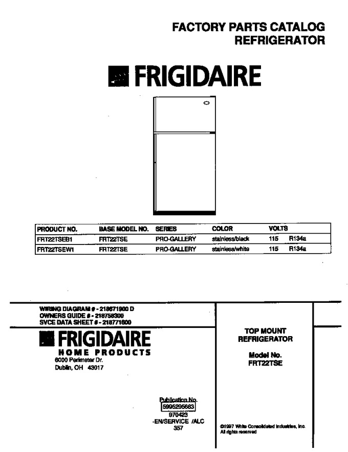 Diagram for FRT22TSEW1