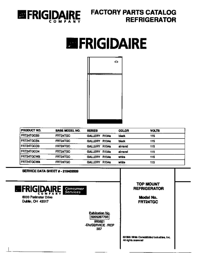 Diagram for FRT24TGCB3