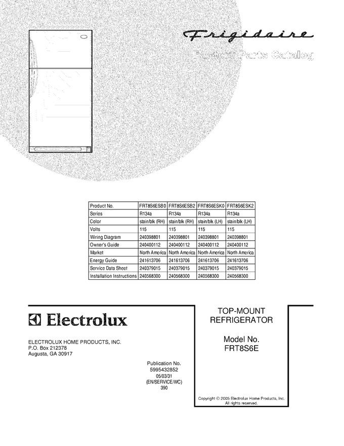 Diagram for FRT8S6ESK2