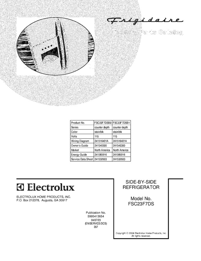 Diagram for FSC23F7DSB0