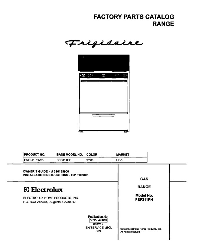 Diagram for FSF311PHWA