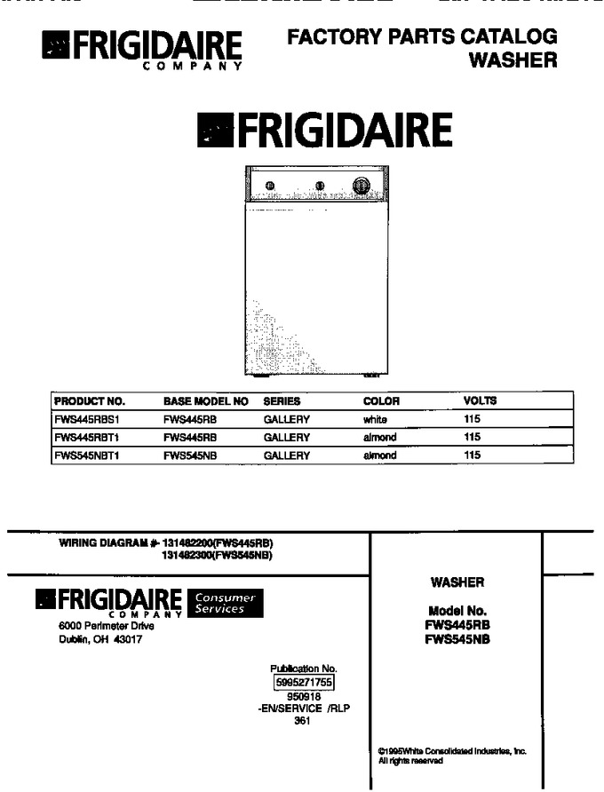 Diagram for FWS445RBT1