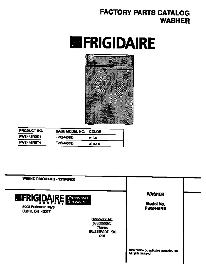 Diagram for FWS445RBT4