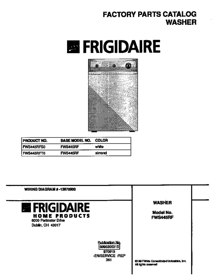 Diagram for FWS445RFS0