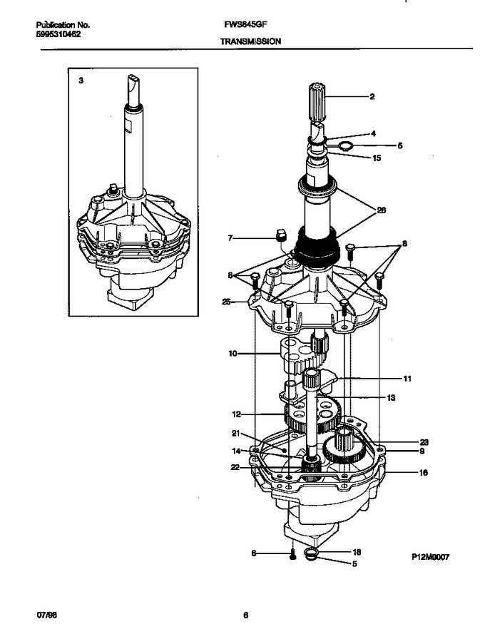 Diagram for FWS645GFT1