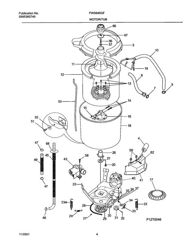 Diagram for FWS645GFT2