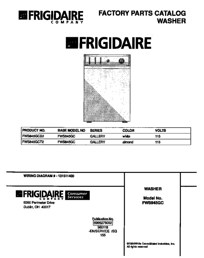 Diagram for FWS845GCS2