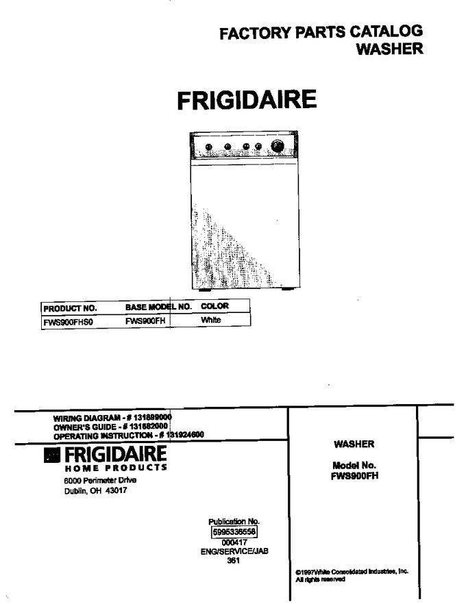 Diagram for FWS900FHS0