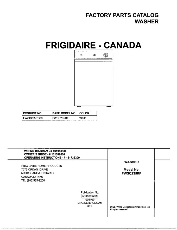 Diagram for FWSC235RFS3