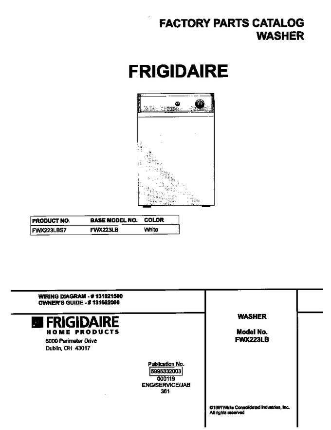 Diagram for FWX223LBS7