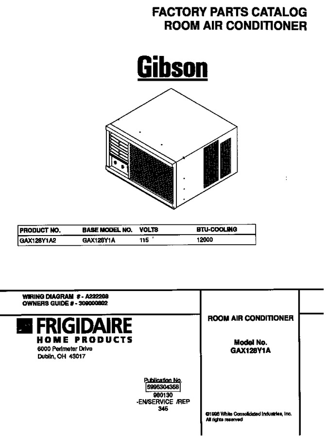 Diagram for GAX128Y1A2