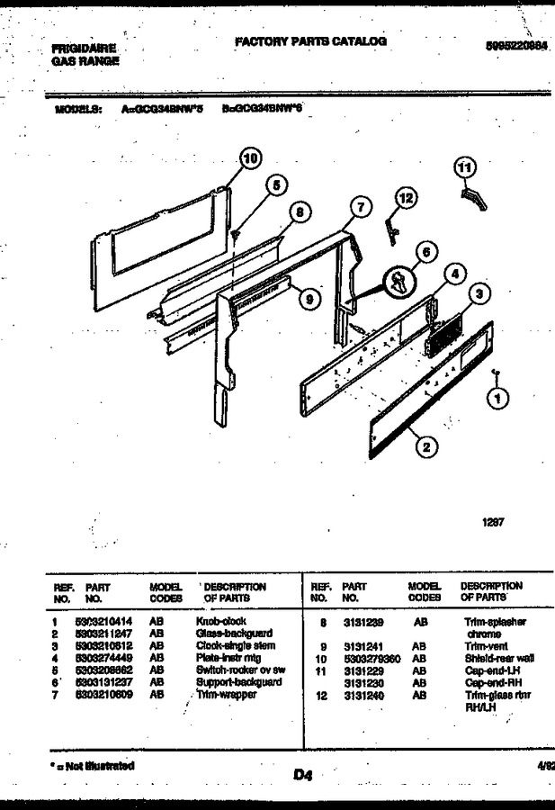 Diagram for GCG34BNW5