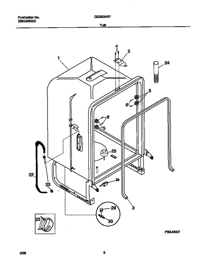 Diagram for GDB634RFR1