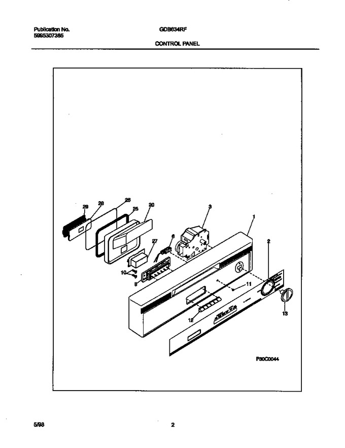 Diagram for GDB634RFR2