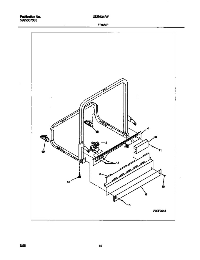 Diagram for GDB634RFS2