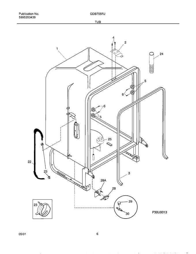 Diagram for GDB755RJB1