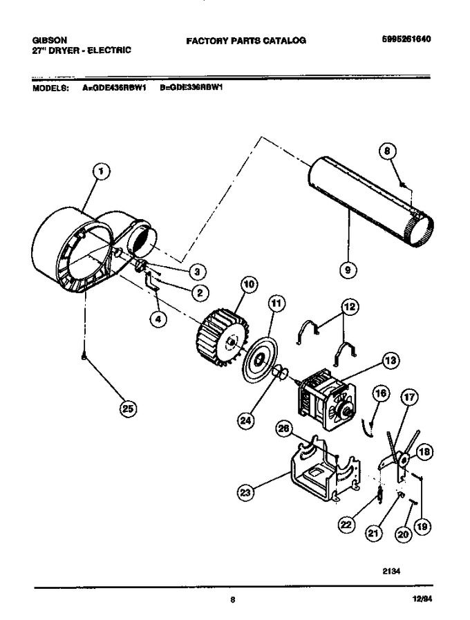 Diagram for GDE436RBW1