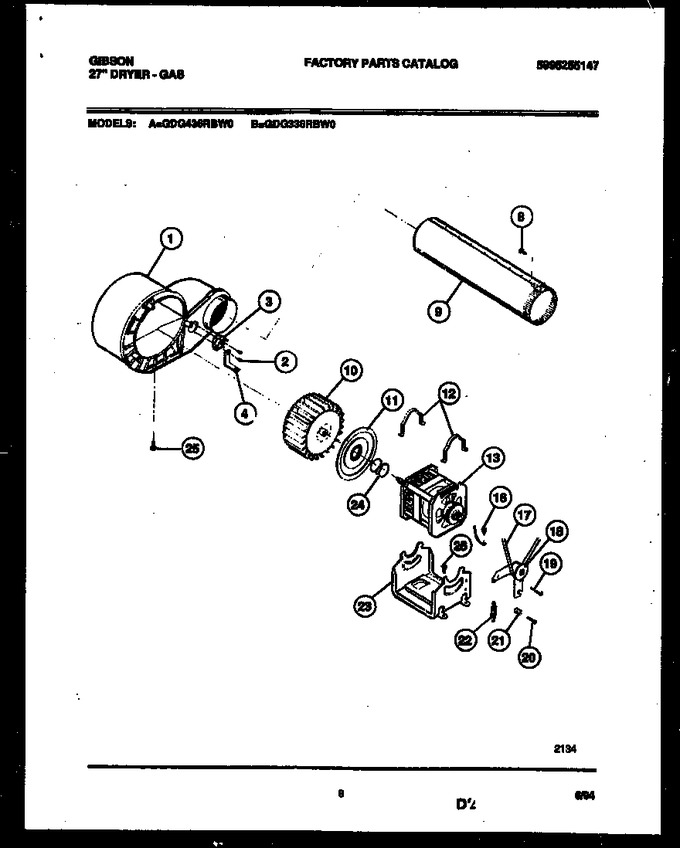 Diagram for GDG436RBW0