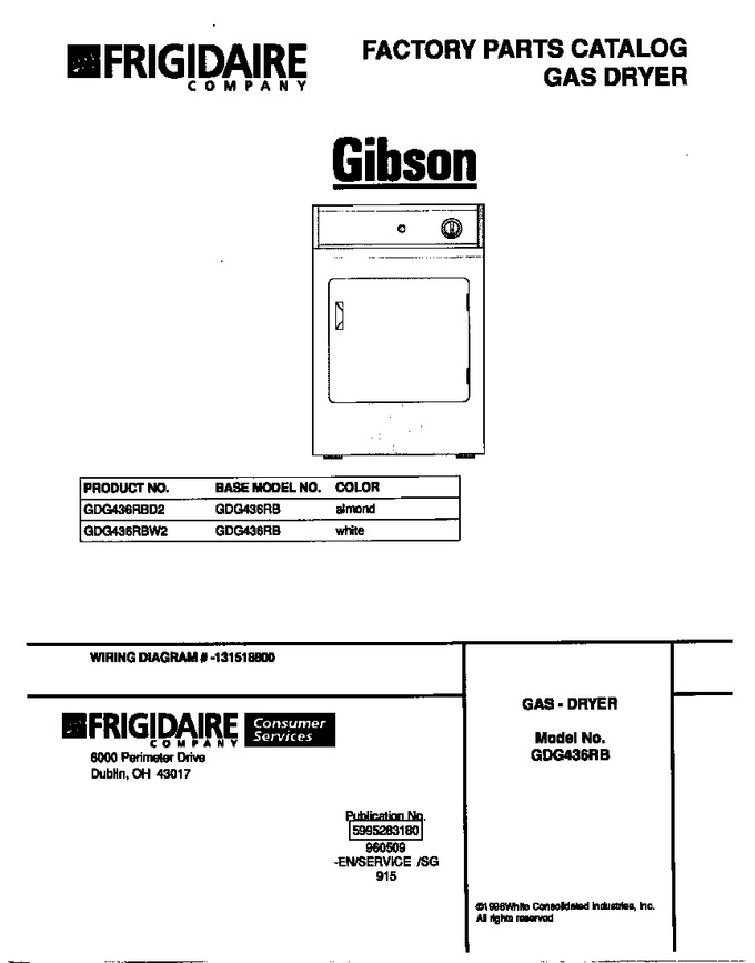 Diagram for GDG436RBD2