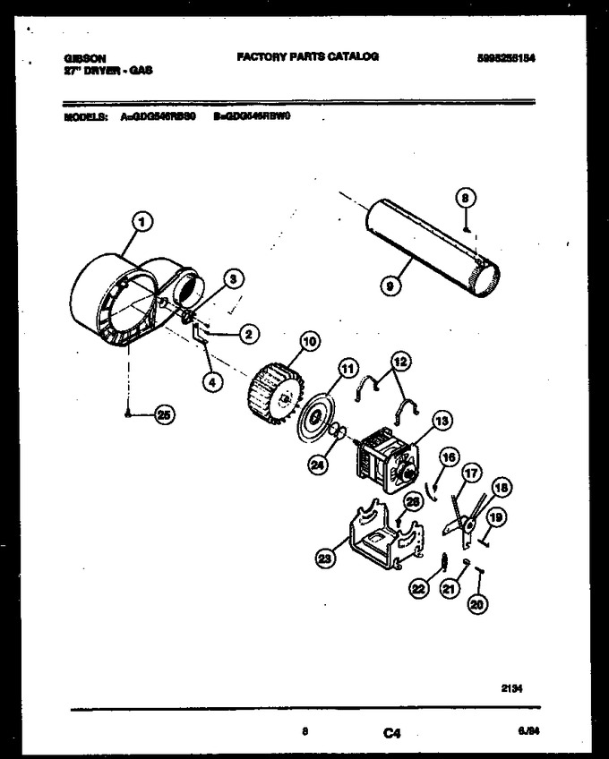 Diagram for GDG546RBW0