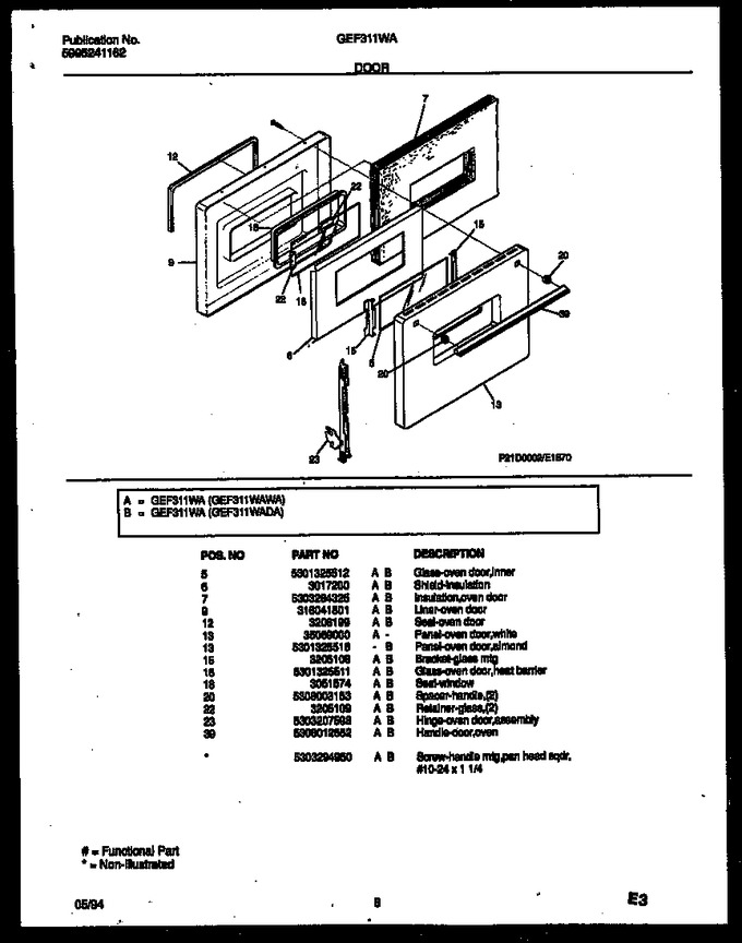 Diagram for GEF311WAWA