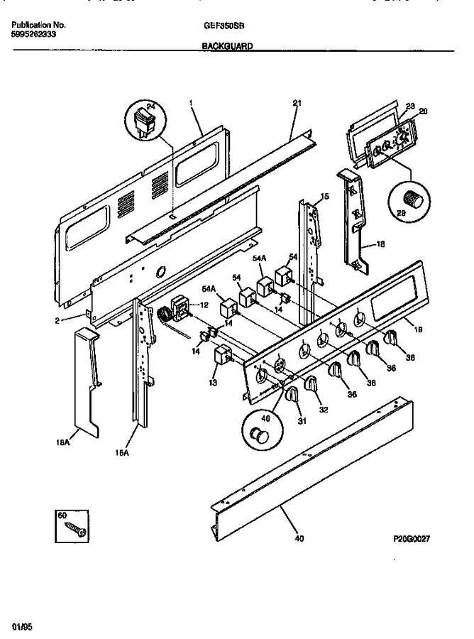 Diagram for GEF350SBWA