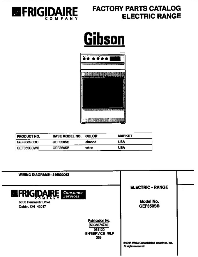 Diagram for GEF350SBWC