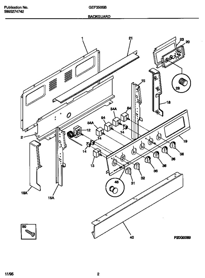 Diagram for GEF350SBWC