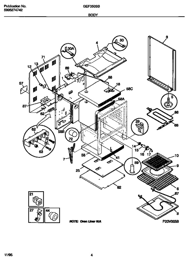 Diagram for GEF350SBWC