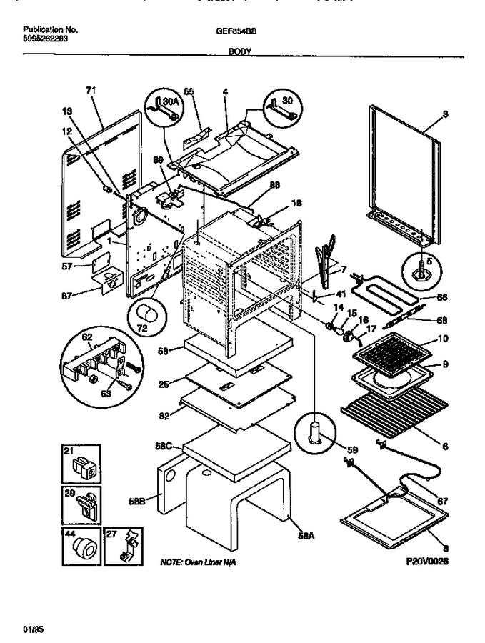 Diagram for GEF354BBWA