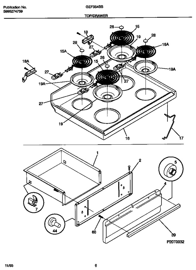 Diagram for GEF354BBWC