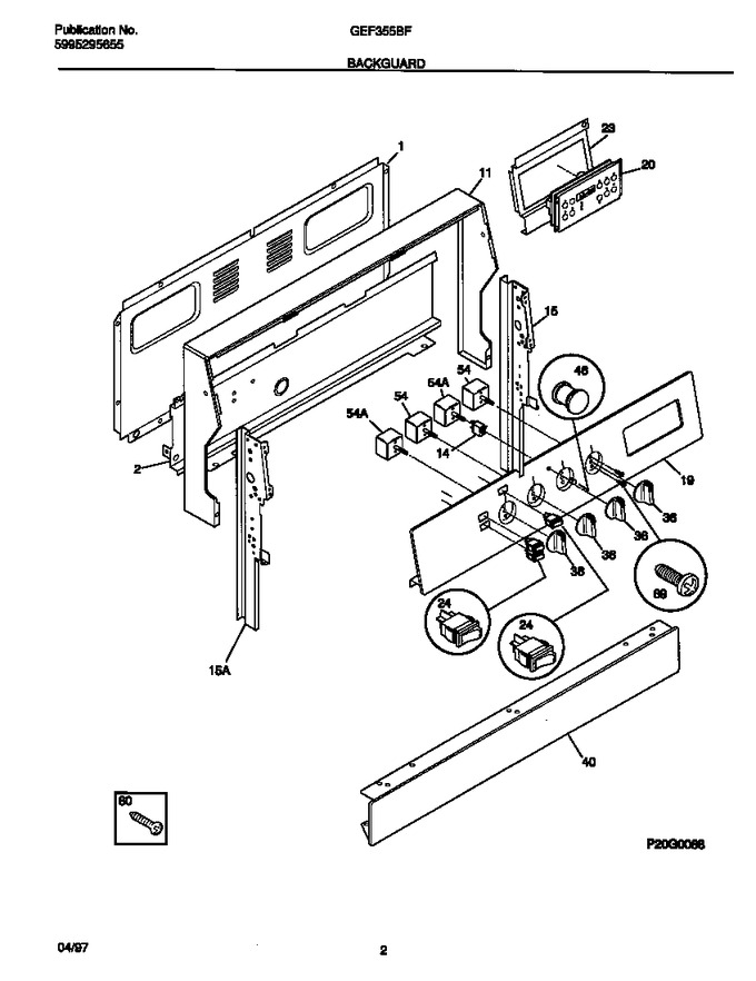 Diagram for GEF355BFDA