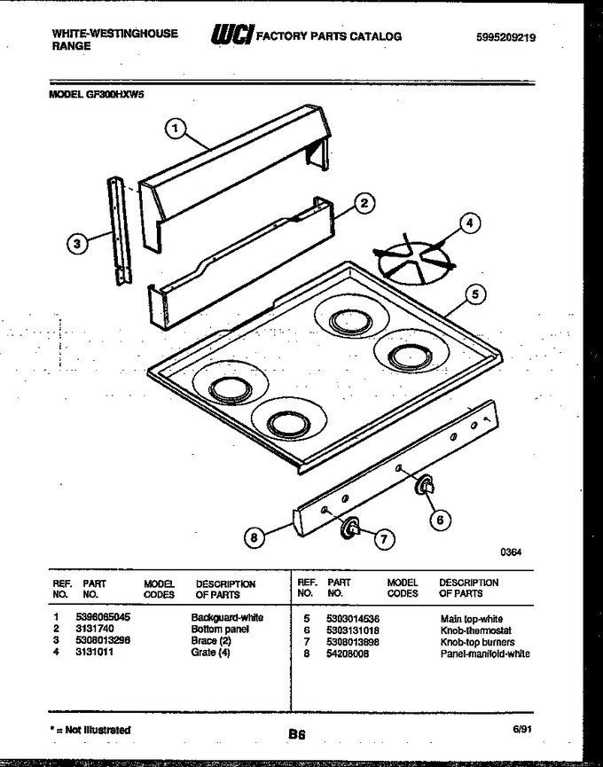 Diagram for GF300HXW5