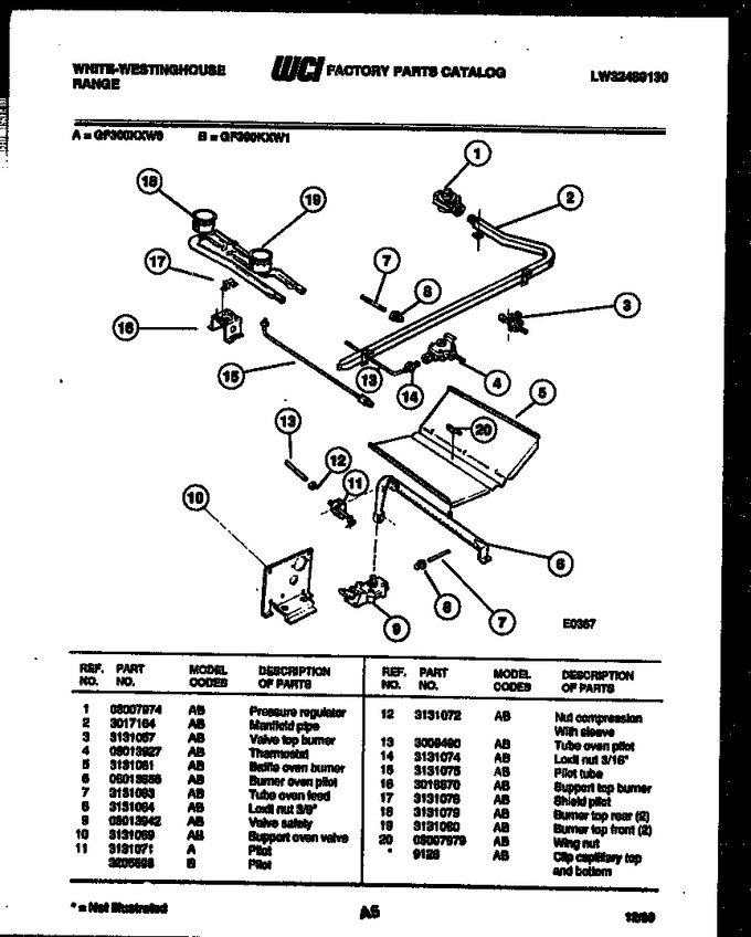 Diagram for GF300KXW1