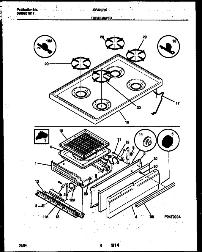 Diagram for GF420RXW3