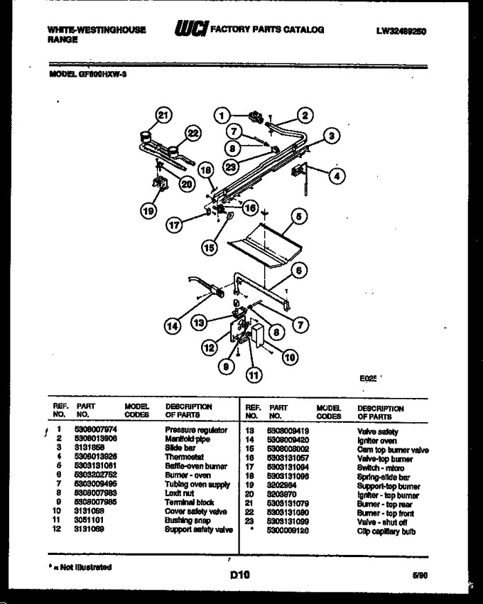 Diagram for GF600HXW3