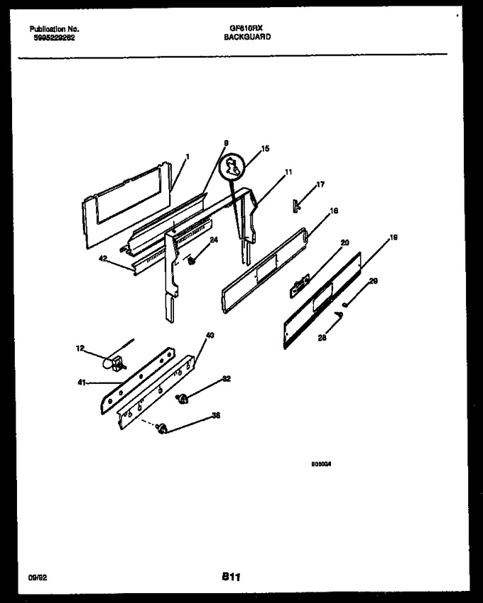 Diagram for GF610RXD1