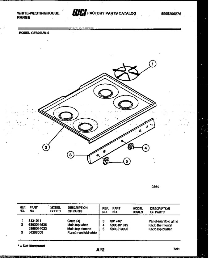 Diagram for GF625LW2